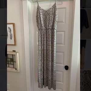 Vince Camuto snake print maxi